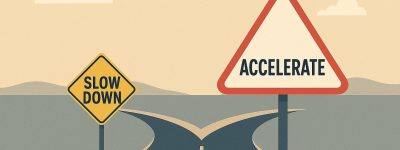 Slow down or accelerate